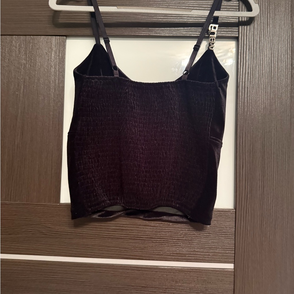 Elegant Black Velvet Women's Top - Picture 4 of 11